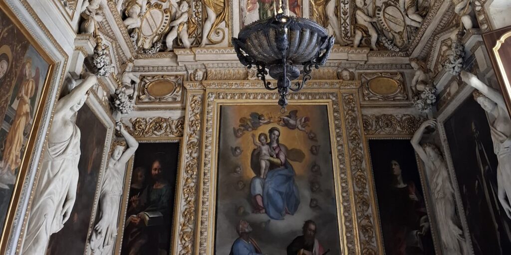 Sezione di un soffitto in Palazzo dei Conservatori, Musei Capitolini